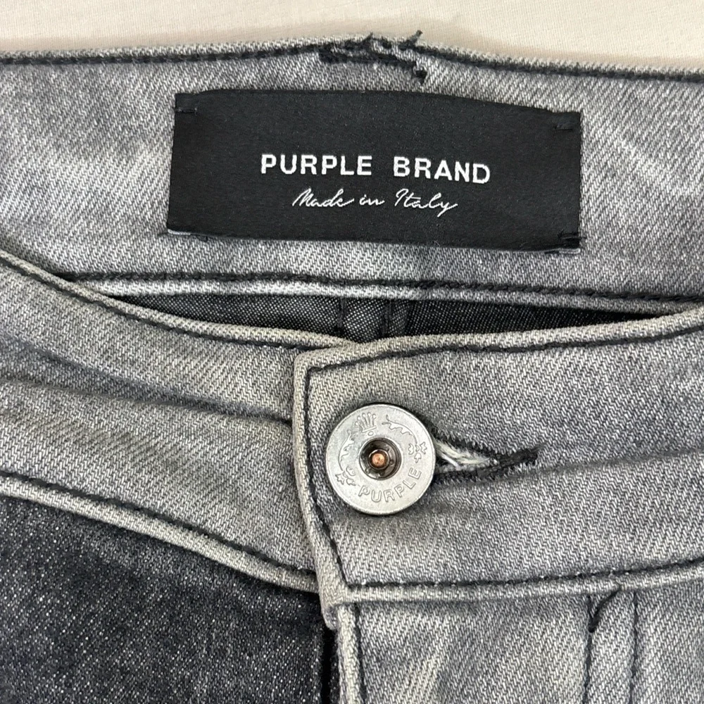 Purple Brand Two Tone Split Jeans 36 Made in Italy Slim